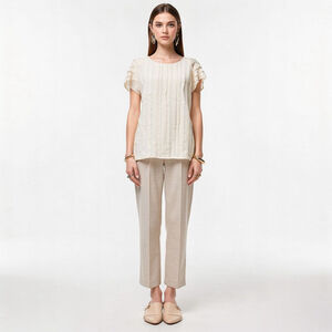 Joie Cream Silk Blouse -Small